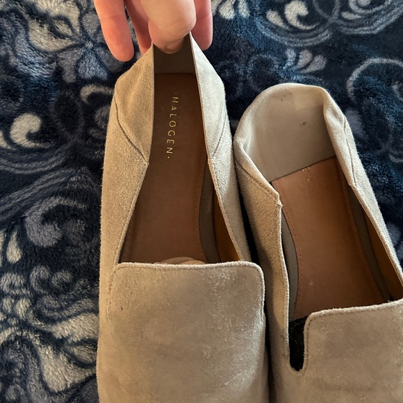 Halogen Convertible Sylvia Loafers in Grey Suede - Picture 9 of 12